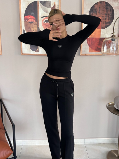 Prada Alt Üst Takım Siyah