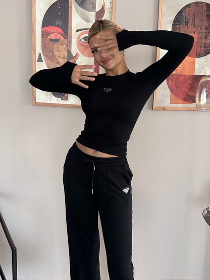 Prada Alt Üst Takım Siyah